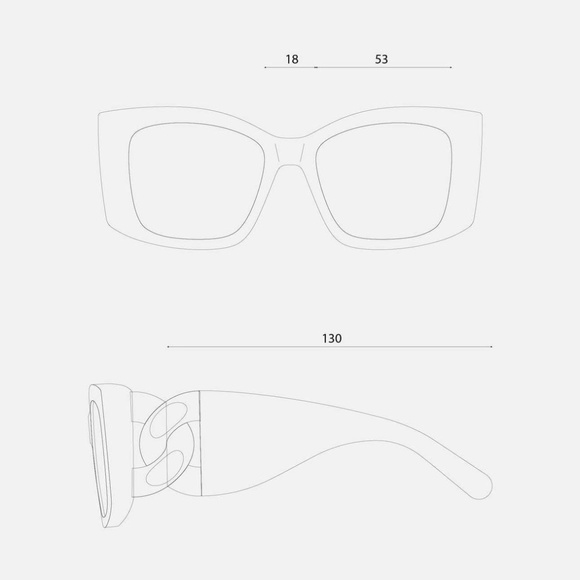 Sunglasses Falabella Square Sunglasses - Picture 3 of 3